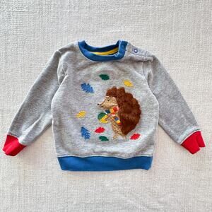 Mini Boden Hedgehog Sweatshirt EUC 12-18mo